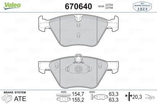Fren Balatası On Bmw E60 E61 E90 E91 E92 E93 E84 E89 - 34116763617