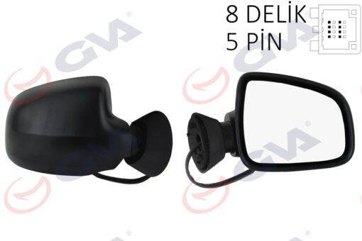 Dış Dikiz Aynası Sağ Logan Sw-mcv 08 Elektrikli Isıtmalı Konveks 5 Fiş Vm-6801ehr - 6001549679-963019589R