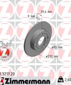 Arka Fren Aynası Cordoba 96/10.02 Ibıza Iıı 96/2.02 Arosa 00/6.04 Polo 96/01 232x8.8x4dl 986478492-986479c67-df4062 - 6N0615601A-6N0615601B