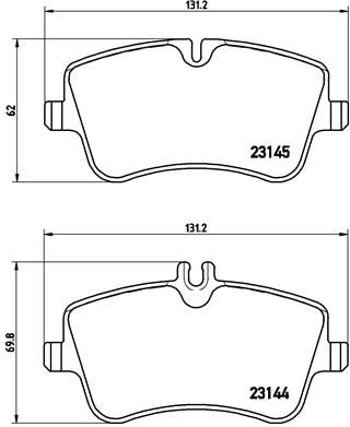 Fren Balatası Mercedes W203-w209 On Low-met - A0064206220
