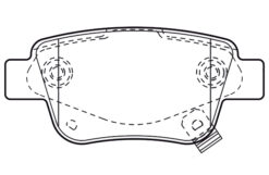 Arka Fren Balata Toyota Avensıs 1.6l 3zzfe Vvti Zzt250 03-08 / 2.0l 1az-fe 1azfse Azt250 03-08 - 0446605010-0446605020-0446628110
