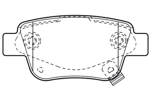 Arka Fren Balata Toyota Avensıs 1.6l 3zzfe Vvti Zzt250 03-08 / 2.0l 1az-fe 1azfse Azt250 03-08 - 0446605010-0446605020-0446628110