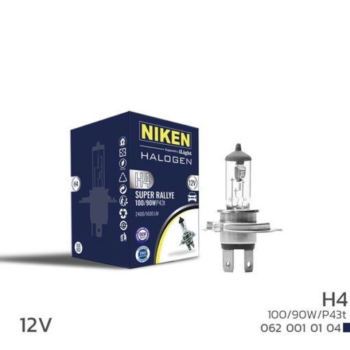 Nıken H4 100w/90w Halojen Ampul P43t 12v