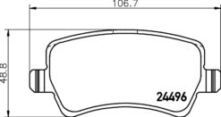 Arka Fren Balatası S-max 09 06 Galaxy Iıı 06 Volvo S60 10 S80 06 V60 -v70 06 Xc60 08 Xc70 06 Range Rover Evoque 11 - 6G912M008FD-30794554-LR027129