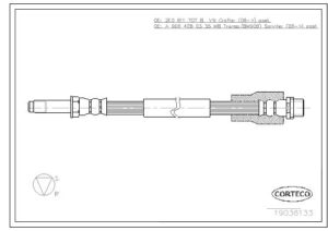 Fren Hortumu Arka Mercedes Sprınter B906 B907 . Vw Crafter 30-35-50 - A9064280335-2E0611707B
