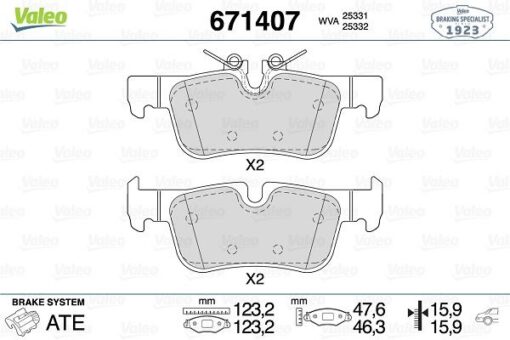 Fren Balatası Arka Bmw F40 F44 F45 F46 F48 F49 F39 . Mını F54 F60 - 34201543683