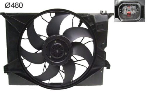 Radyator Fanı Komple Mercedes S-class W221 C216 - A2215001193