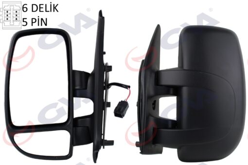 Dış Dikiz Aynası Sol Master-movano 04 Elektrikli Isıtmalı Konveks 5 Fiş Vm-969ehl - 4415381