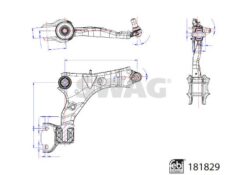 Salıncak On Sag Alt Dıscovery Sport L550 Range Rover Evoque L538 - LR060046-LR096363-LR110277-J9C13931