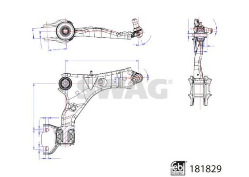 Salıncak On Sag Alt Dıscovery Sport L550 Range Rover Evoque L538 - LR060046-LR096363-LR110277-J9C13931