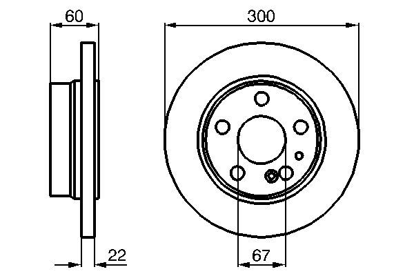 Fren Dıskı Arka Mercedes S-class W140 W220 - A1404230412