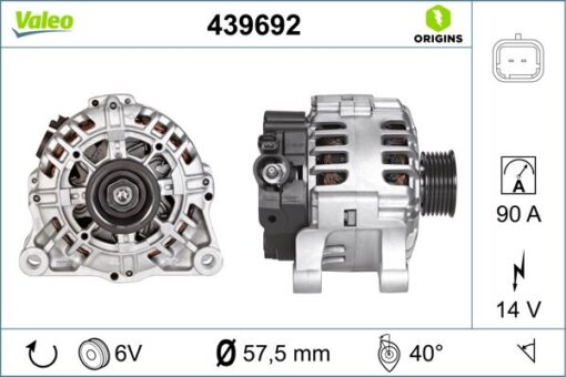 Alternatör 14v 90a Bıpper-nemo-p206-p406-partner-partner Tepee-berlıngo-xsara-c5-jumpy Tu1jp - 5705.KX-5702.K1-5705.4H-9642879980