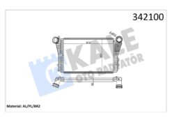 Turbo Radyatörü Intercooler Caddy-golf V-jetta-a3-leon-octavıa 1.8-1.9-2.0tdı-tfsı 615x406.6x32 - 1K0145803-1K0145803A-1K0145803B