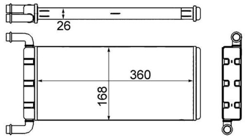 Kalorıfer Radyatoru Mercedes Sprınter B906 . Vw Crafter 30-35-50 - A0038358901-2E0819017C