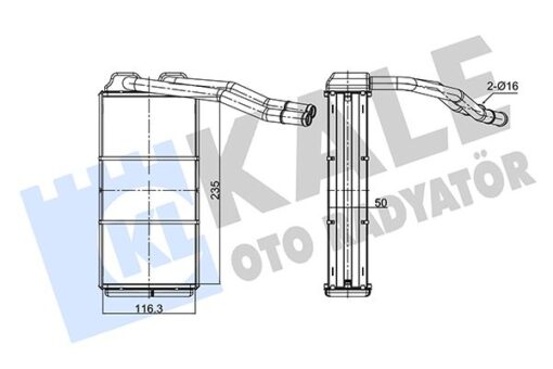 Kalorıfer Radyatoru 18 K4f - 20 T2n Freelander I L314 98 06 - JEF100150