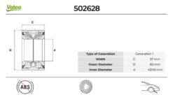On Tekerlek Rulmanı Set Vw Passat 1.9 2000-10-2005-05 - 4A0407625A-4A0498625-4D0407625E