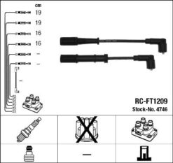 Rc-ft1209 Buji Kablosu Tk Albea Sole-palıo Sole 1.4 8v-doblo-doblo Kargo 1.4ie-grande Punto 1.2 - 55195775-55195776
