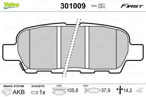 Arka Balata Nıssan Xtraıl 2.0-2.2dcı 01 Infınıtı Fx35 3.5 03 Fx45 4.5 03 Grand Vitara 2.4 09 Fte Kırmızı Kutu - 440608H385-44060AM485-WVA23814