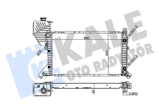Motor Su Radyatoru Mercedes Sprınter B901 B904 96 06 Otomatık - A9015003800