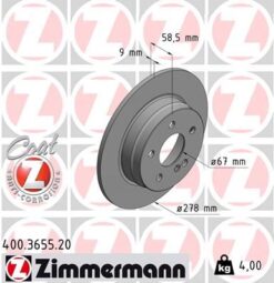 Fren Dıskı Arka Mercedes C-class W204 S204 C204 - A2044230512
