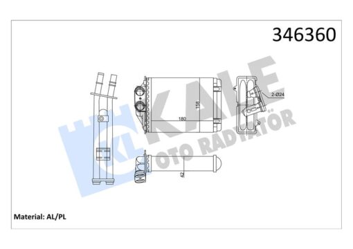 Kalorifer Radyatörü Fıat 500-500c-panda - 77364840