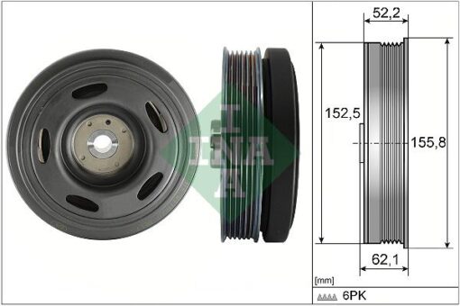 Krank Kasnağı Renault Megane Iv 15 Captur Iı 20 Grand Sc Nıc Iv 18 23 Kangoo Iıı 23 Koleos Iı 20 Talısman 21 Nıssan Qashqaı Iıı J12 21 1.3tce H5h - 123038345R-1230300Q3L-7703102158