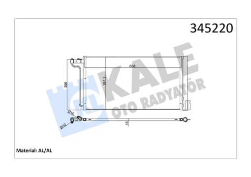 Klıma Radyatoru Kondanser Focus Iıı 1.6tı 16v 11 C Max Grand C Max 1.6tı 16v 1 Benzınlı - AV6119710AC-AV6119710AB-1684204