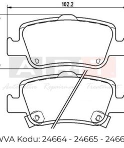 Arka Balata Toyota Auris 07- Auris 12- Corolla Arka - 0446602291-58302A6A31