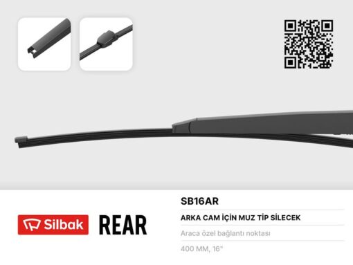 Silecek Süpürgesi Arka Muz Tipi 405mm Octavıa Iı 04 Caddy 04 Transporter T5 03 Touran 03