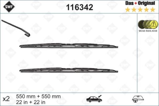 Silecek Süpürgesi Ön Audı A4 550 X 550 Mm Eski Tip - 8E0955425A-8E1955425A-4B0998002