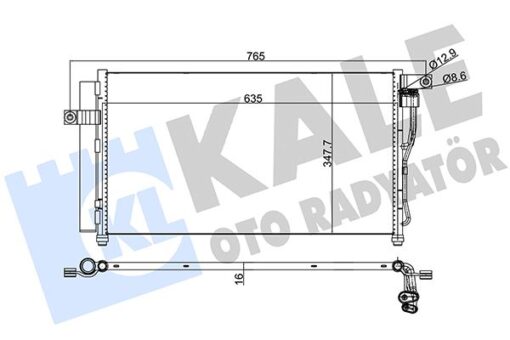 Klima Kondenseri Accent Era 06 Al/al 634x348x16 - 976061E300-976061E000