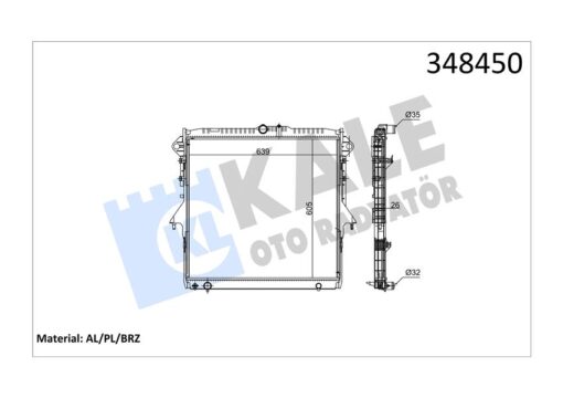 Motor Radyatoru Ford Ranger 3.2 Tdcı 11 Mt Kalınlık 26 Mm - 5246502-5279614-AB398005AC