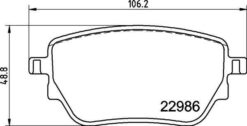 Fren Balatası Arka Mercedes W177 V177 W247 C118 X118 H247 X247 - A0004207500