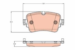 Arka Balata Audı Q7 2.0tfsı-3.0tfsı-3.0tdı 15 129mmx65.5mmx16.8mm - 4M0698451F-4M0698451G