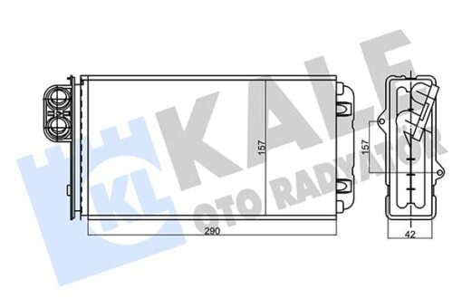 Kalorifer Cıtroen Xm-peugeot 605 Kalorifer Borusuz Al/mknk 42 Mm - 644861-95651001