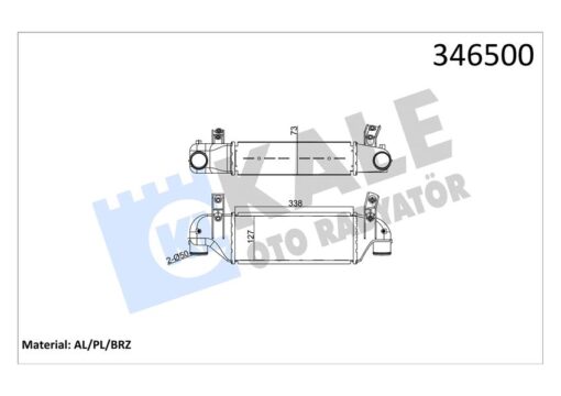 Turbo Intercooler Radyatoru Focus 1.8tdcı 98 05 Connect 1.8 Tdcı 04 09- 338 127 73 - 1227171-XS4Q9L440CA-XS4Q9P440AB