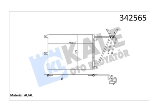 Klima Kondenseri Opel Vectra B Estate-hatchback Al-al - 1850051-1850061-52479125