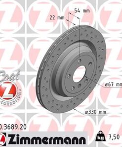 Fren Dıskı Arka Mercedes X166 W166 - A1664230412