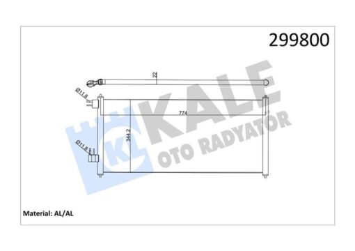 Klıma Radyatörü Connect 02 14 1.8 Tdcı 75-90-110ps - 2T1H19710AC-4488406-2T1H19710AB