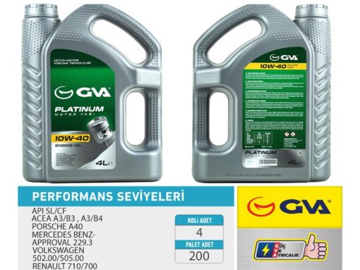 Motor Yağı 10w40 4 Lt Platınum Yarı Sentetik Apı Sl/cf - 10W40-PO1114961-510000013
