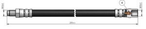 Fren Hortumu Arka Mercedes W168 W169 W245 W414 - A1684280635