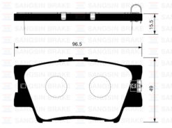Arka Fren Balata Toyota Rav4 2.0l 1az-fe Aca30 Aca31 06-12 / Rav4 2.0l 1ad-ftv D4-d Ala40 12- - 0446606070-0446606090-0446642060