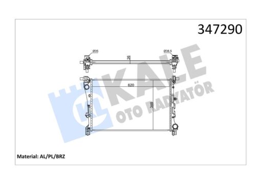 Radyatör Fıat Egea 1.3-1.6 Multijet-1.4 Al-pl-brz - 52052630