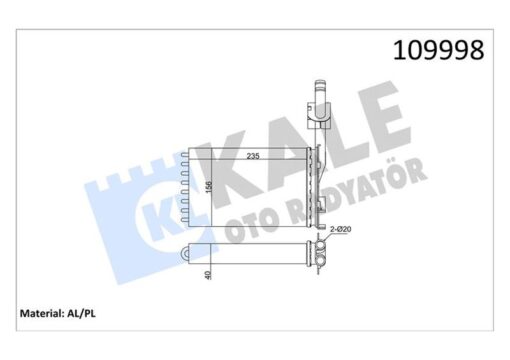 Kalorifer Radyatörü R21 Optıma-cncrd Ac Klimasız 234x157x42 2 Sıra Al Pl Sistem - 7701032297