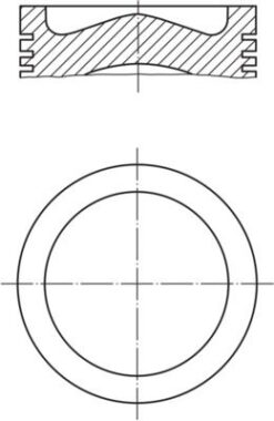 Motor Piston Segman 0.50 P207-p208-p2008-p206 T3e -ds3-c3 Iıı-fıesta 1.4hdı 8v Dv4c/euro5 73.7mm 87-838407-02 - 0628.W2
