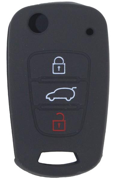 Kontak Anahtar Kumanda Koruyucu Kılıf Silikon Siyah Hyundaı Accent Era-ı20-ı30-elentra-tucson Kıa Rıo-ceed-pıcanto-sportage - HMA073-S