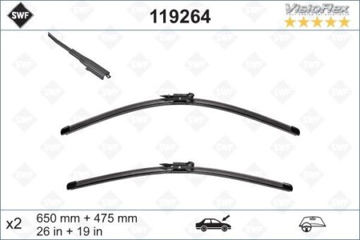 Sılecek Supurgesı Takımı 650mm / 475mm Mercedes B-class W246 11 18 Swf - A2468201245
