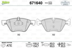 Fren Balatası On Bmw E60 E61 E90 E91 E92 E93 E84 E89 - 34116763617