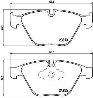 Fren Balatası On Bmw E90 E91 E92 E93 E84 - 34116780711
