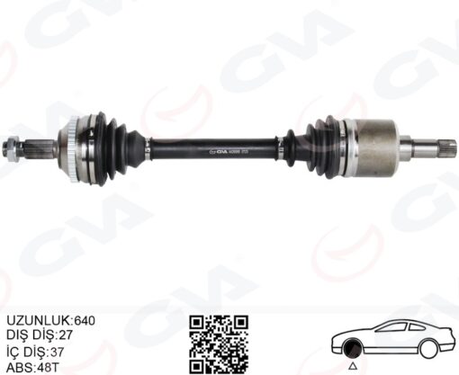Komple Aks Sol On Fıat Scudo 220p 1.9 Td 96-06 Abslı - 9617408188-9617408180-9626083780